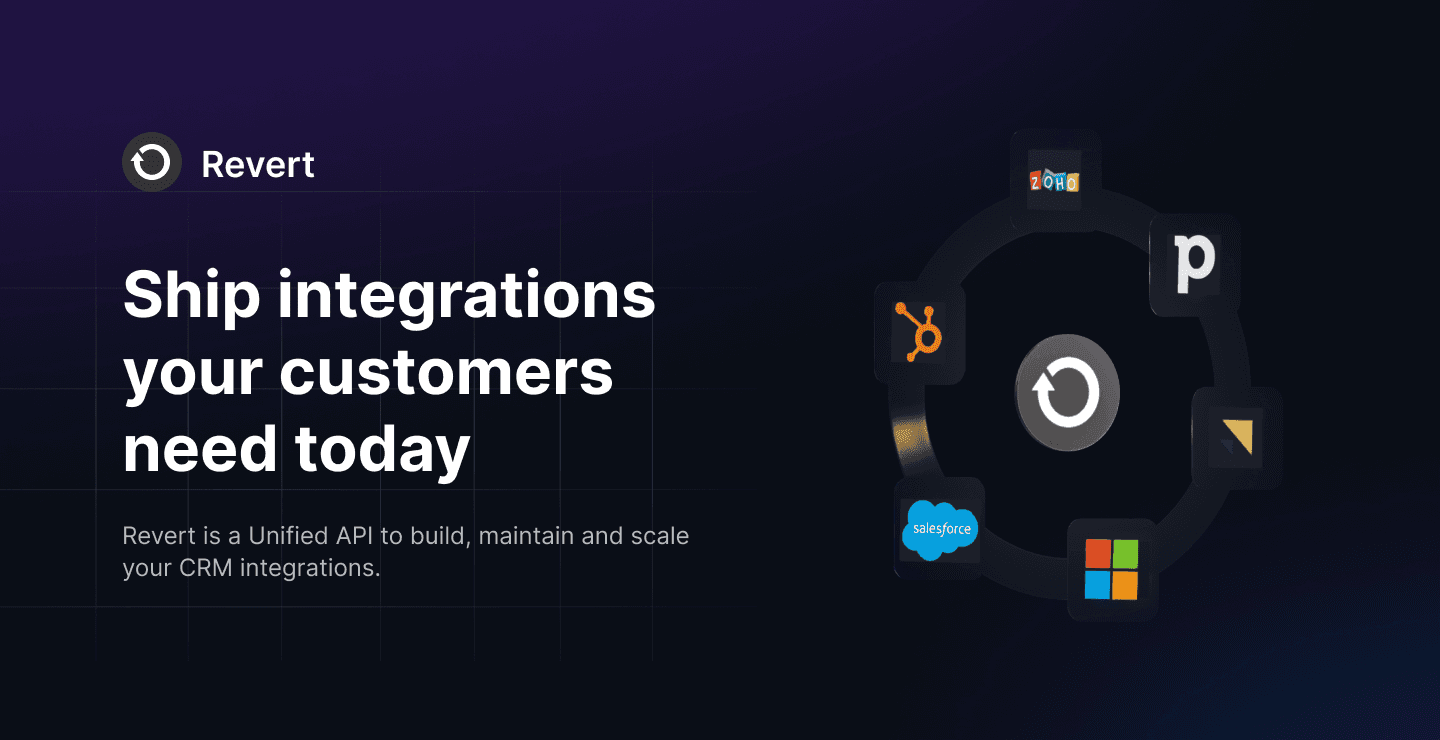 Revert | Revert is an open-source unified API to build, maintain and scale your ALL of your product integrations