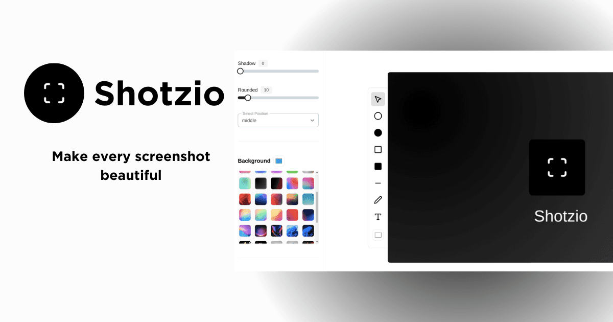 Shotzio | Turn any screenshot to a beautiful piece freely of charge...
