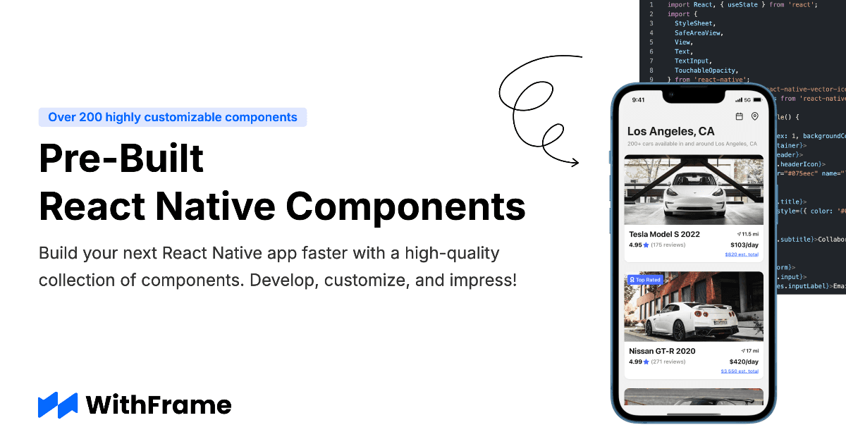 React Native Components | Action sheets, landing & profile pages, any size buttons — everything you need to build awesome React Native Apps.